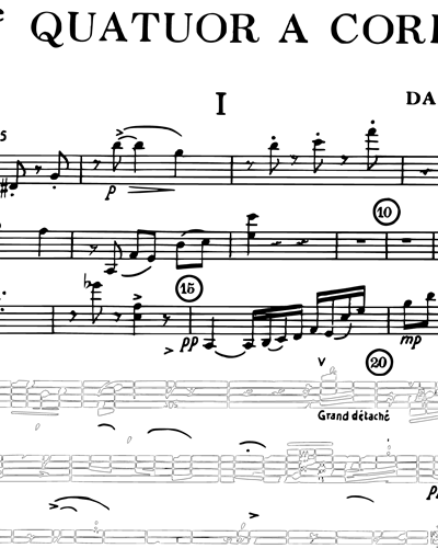 Quatuor à Cordes No. 15, Op. 291