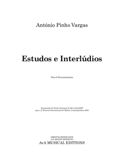 Estudos e Interlúdios