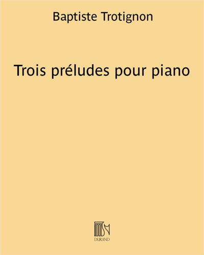 Trois préludes pour piano