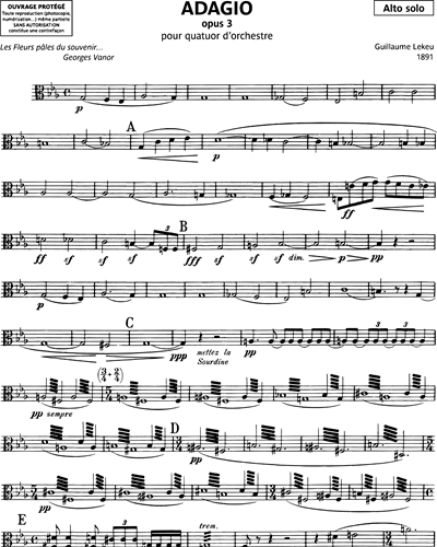Adagio, op. 3