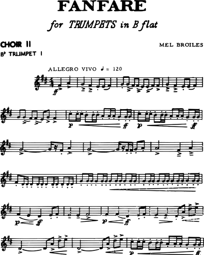 [Choir 2] Trumpet in Bb 1