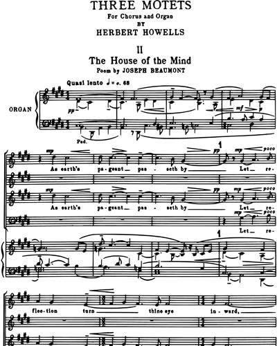 The House of the Mind (from "Three Motets")