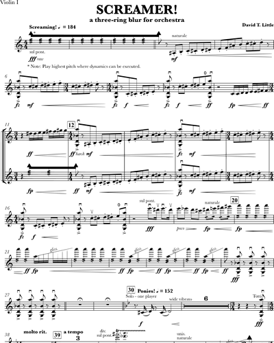 Screamer! [Version for Chamber Orchestra]