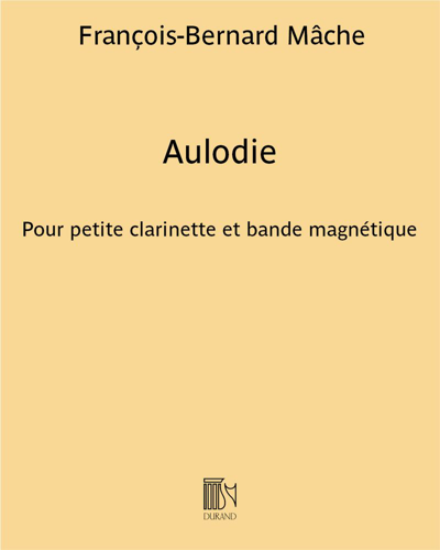 Aulodie - Pour petite clarinette et bande magnétique