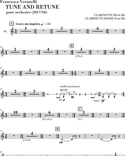 Clarinet in Bb 3/Bass Clarinet 2