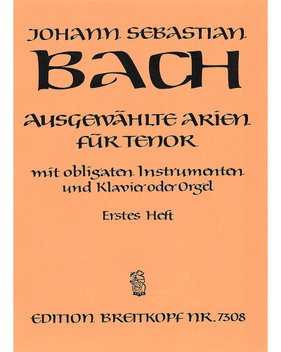 Selected Arias for Tenor, Vol. 1