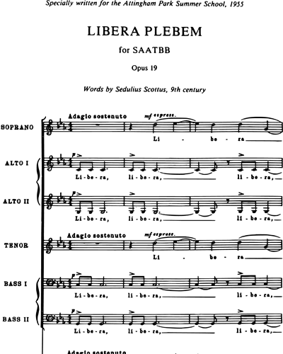 Mixed Chorus SATB