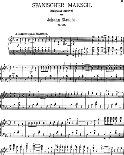 Spanischer Marsch, Op. 433