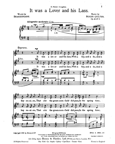Soprano & Contralto & Piano