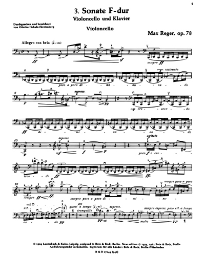 3. Sonata F Major op. 78
