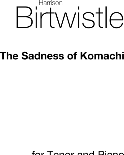 The Sadness of Komachi