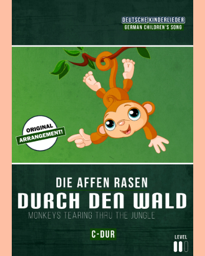 Die Affen rasen durch den Wald