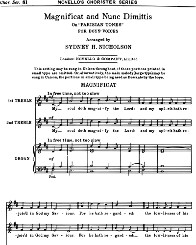 Treble Chorus & Organ