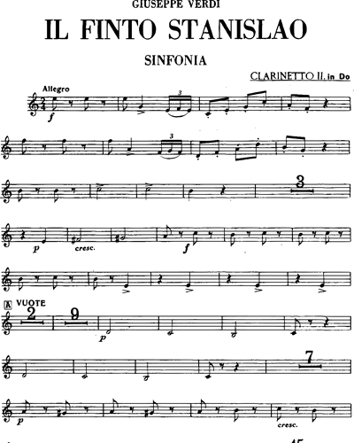 Il finto Stanislao - Sinfonia