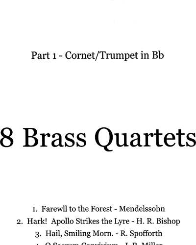 8 Brass Quartets