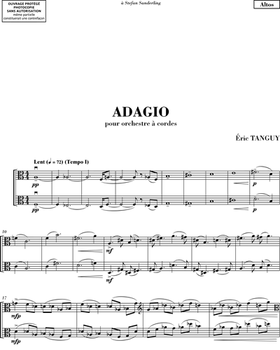 Adagio pour orchestre à cordes