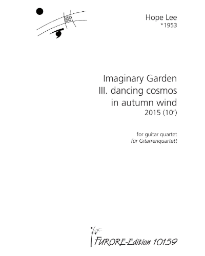 Dancing cosmos in autumn wind (No. 3 from 'Imaginary Garden')