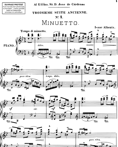 Minuetto (extrait n. 1 de «La troisième suite ancienne»)