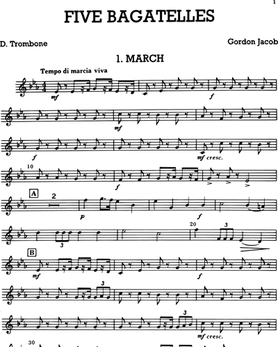 Trombone Treble Clef 2 (Alternative)