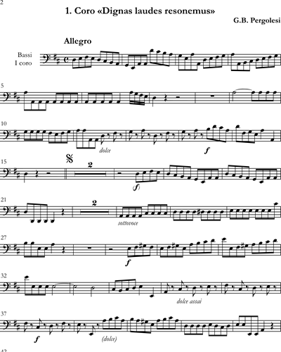 Basso Chorus 1