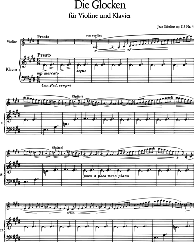 4 Stücke op. 115 - 4. Die Glocken (Capriccietto) op. 115/4