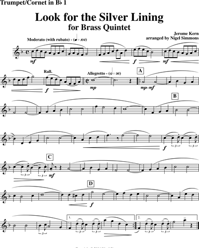 Trumpet in Bb/Cornet in Bb 1 (Alternative)