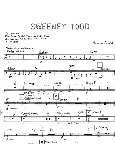 Sweeney Todd Concert Suite Sheet Music by Malcolm Arnold | nkoda | Free ...