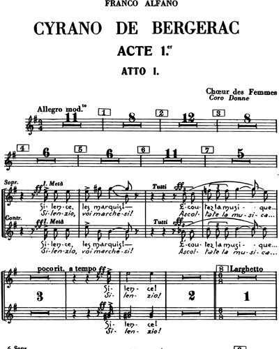 Chorus Score Female