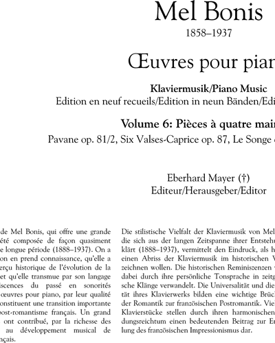 Piano Music, Vol. 6 - 'Pieces à Quatre Mains'