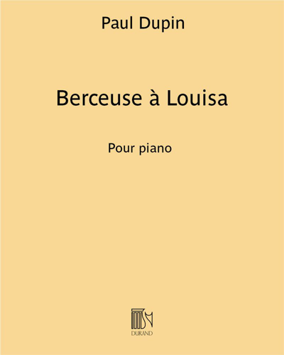 Berceuse à Louisa (extrait de "Jean Christophe")