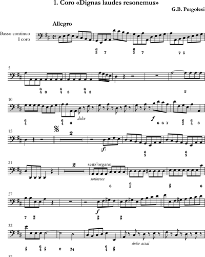 Basso Continuo Chorus 1