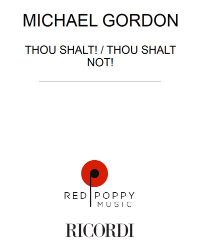 Thou Shalt! / Thou Shalt Not!