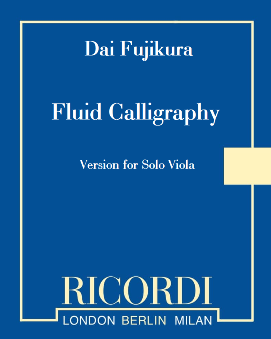 Fluid calligraphy - Version for Solo Viola