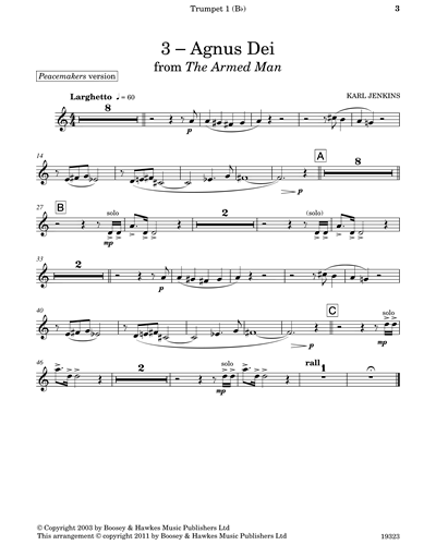Agnus Dei (from “The Armed Man”)