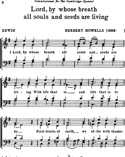 Lord, by whose breath all souls and seeds are living