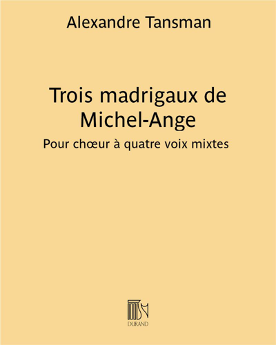 Trois madrigaux de Michel-Ange