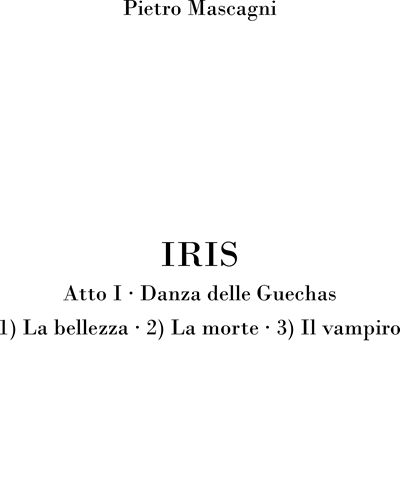 Danza delle Guechas (dall'opera "Iris")