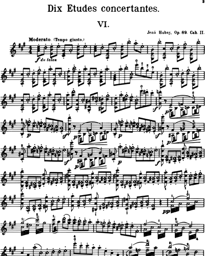 Dix etudes concertantes Op. 89