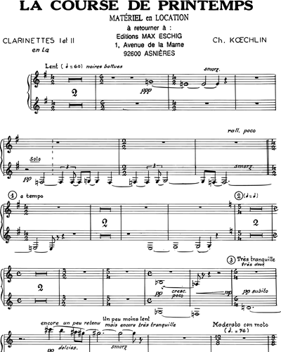Clarinet in A 1 & Clarinet in A 2