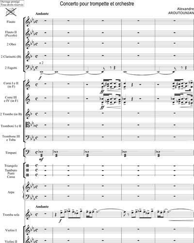 Concerto pour trompette et Orchestre