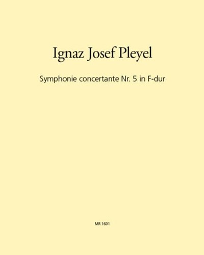 Symphonie concertante Nr. 5 F-dur B 115