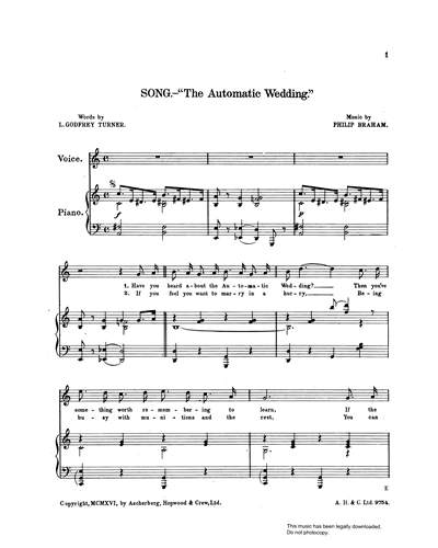 The Automatic Wedding (from 'See-Saw')