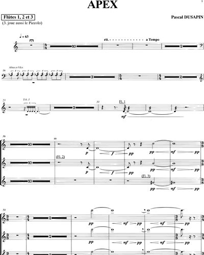 Flute 1 & Flute 2 & Flute 3/Piccolo