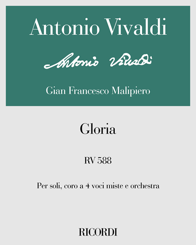 Gloria RV 589 Sheet Music By Antonio Vivaldi | Nkoda