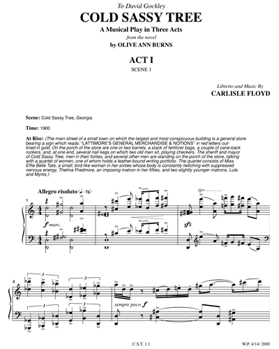 Vocal Score