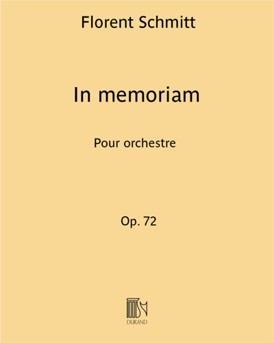 In Memoriam Op. 72