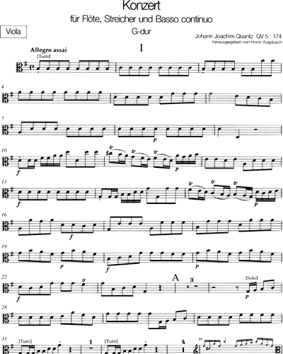 Flötenkonzert G-dur QV 5:174