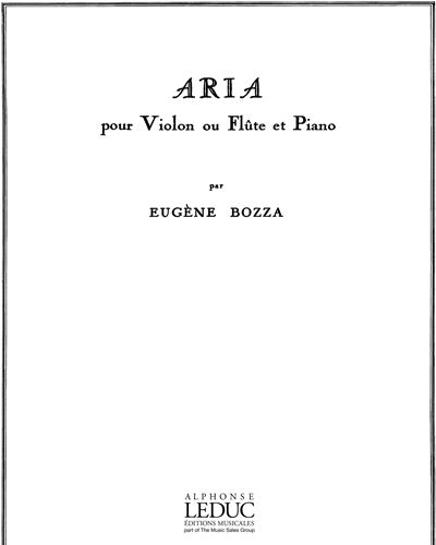 Aria pour Violon ou Flûte et Piano