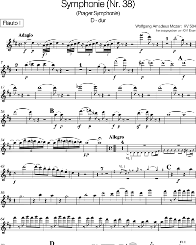 Symphonie [Nr. 38] D-dur KV 504