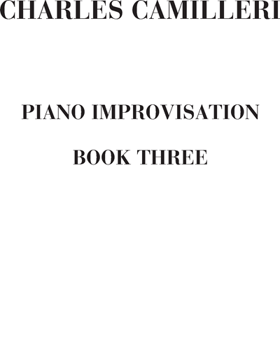 Piano improvisation (Book three)